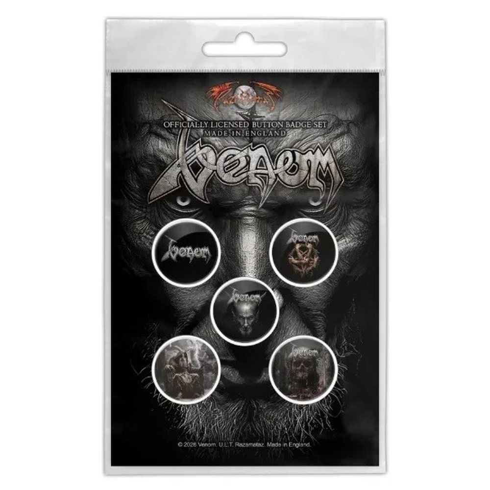 Venom - Into Oblivion Badge/button - Black